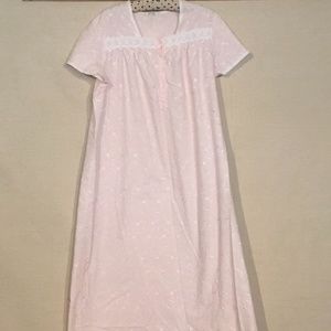 3 for $25: Pink Embroidered Eyelet Nightgown/House Dress